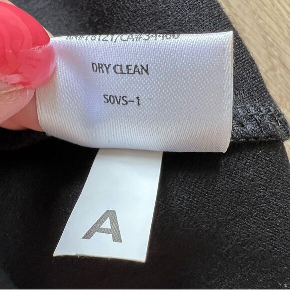 Eileen Fisher Ponte Knit Stretch Black Sleeveless Dress Size Large - Picture 9 of 9